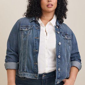 Torrid Tencel Trucker Jacket - 6X